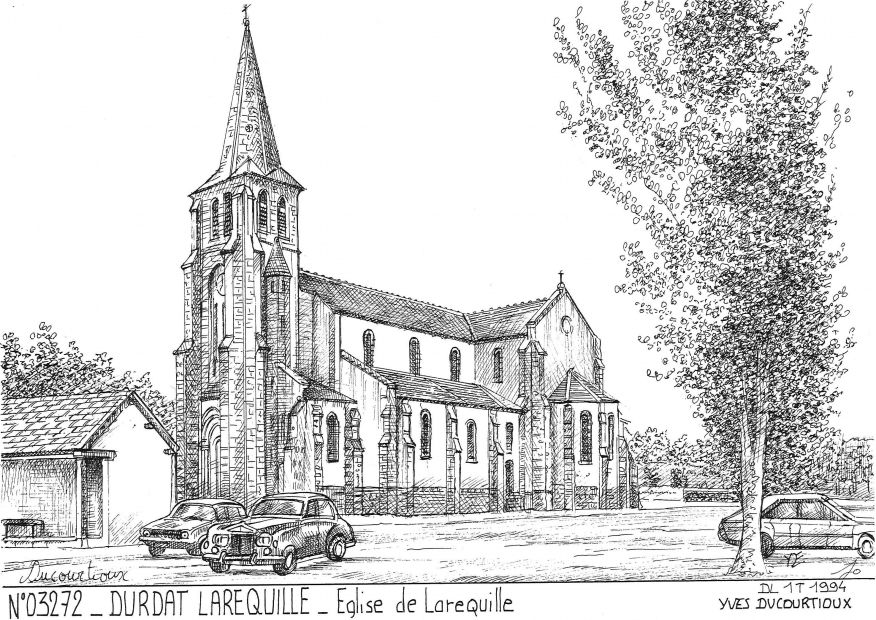 N 03272 - DURDAT LAREQUILLE - église de larequille